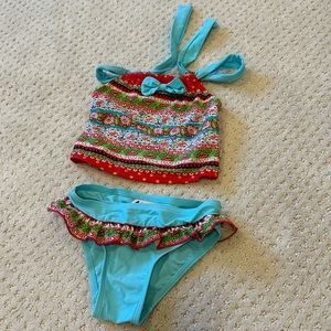 SOLD - Little girls swimsuit - 3T